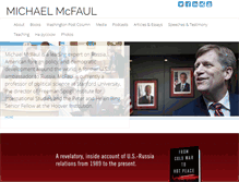 Tablet Screenshot of michaelmcfaul.com